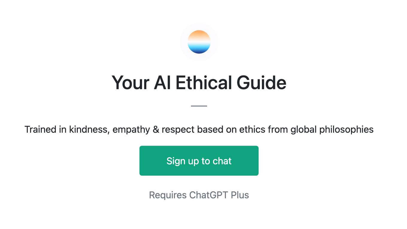 Your AI Ethical Guide Screenshot