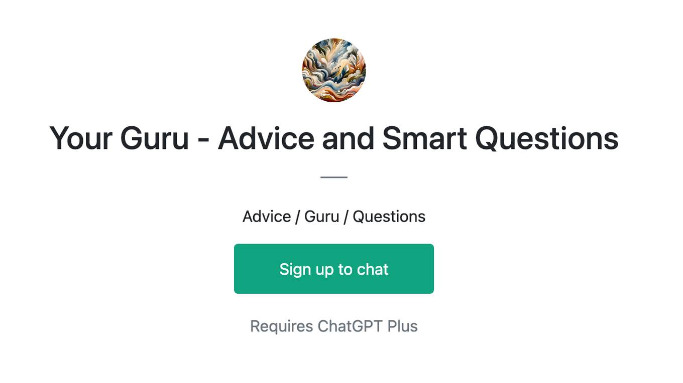 Your Guru - Advice and Smart Questions Screenshot