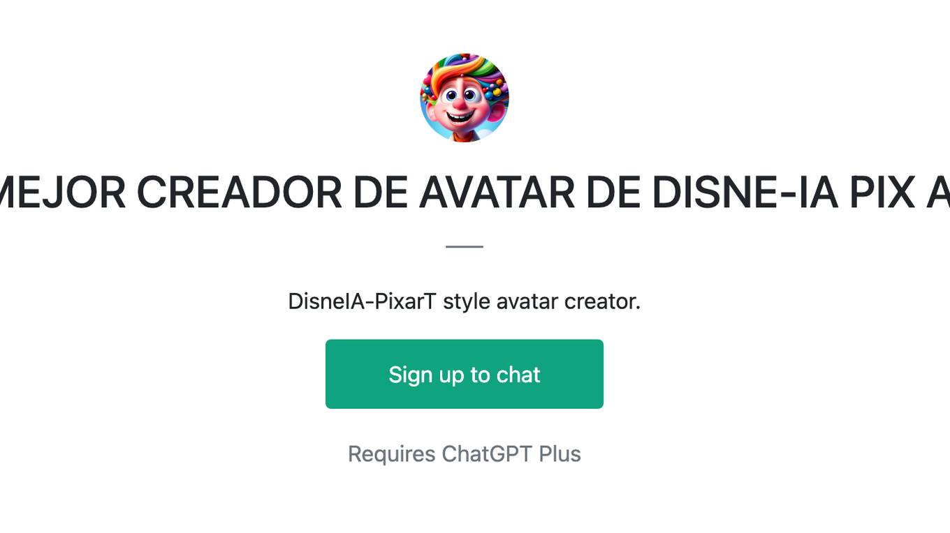 EL MEJOR CREADOR DE AVATAR DE DISNE-IA PIX ART Screenshot