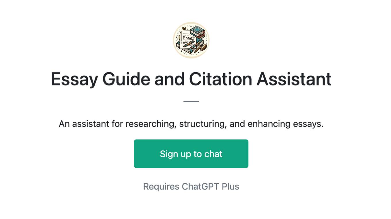 Essay Guide and Citation Assistant Screenshot