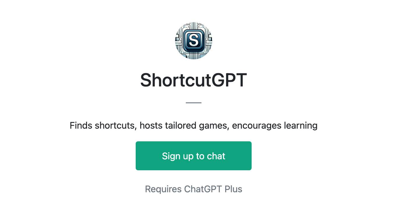 ShortcutGPT Screenshot