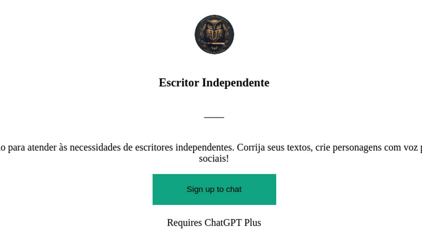 Escritor Independente Screenshot