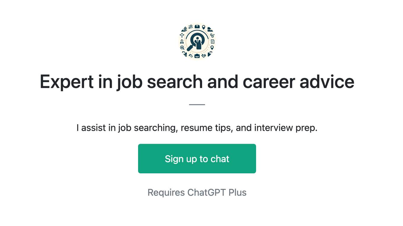 Expert in job search and career advice Screenshot