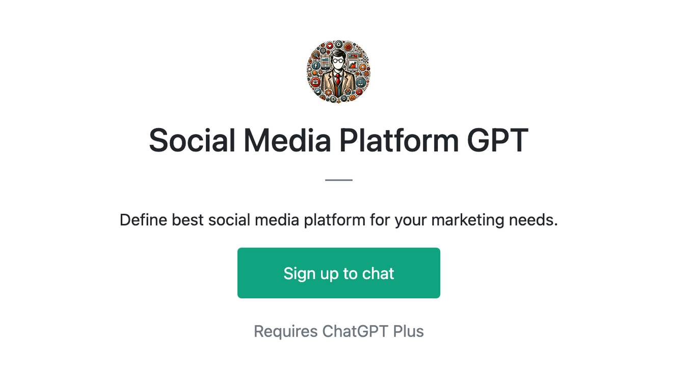 Social Media Platform GPT Screenshot