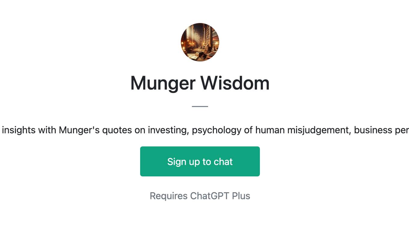 Munger Wisdom Screenshot