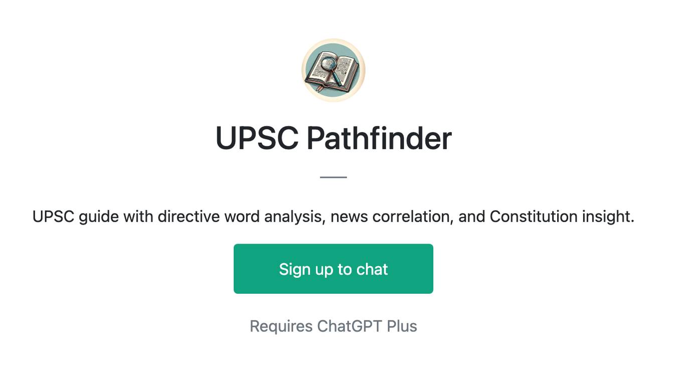 UPSC Pathfinder Screenshot