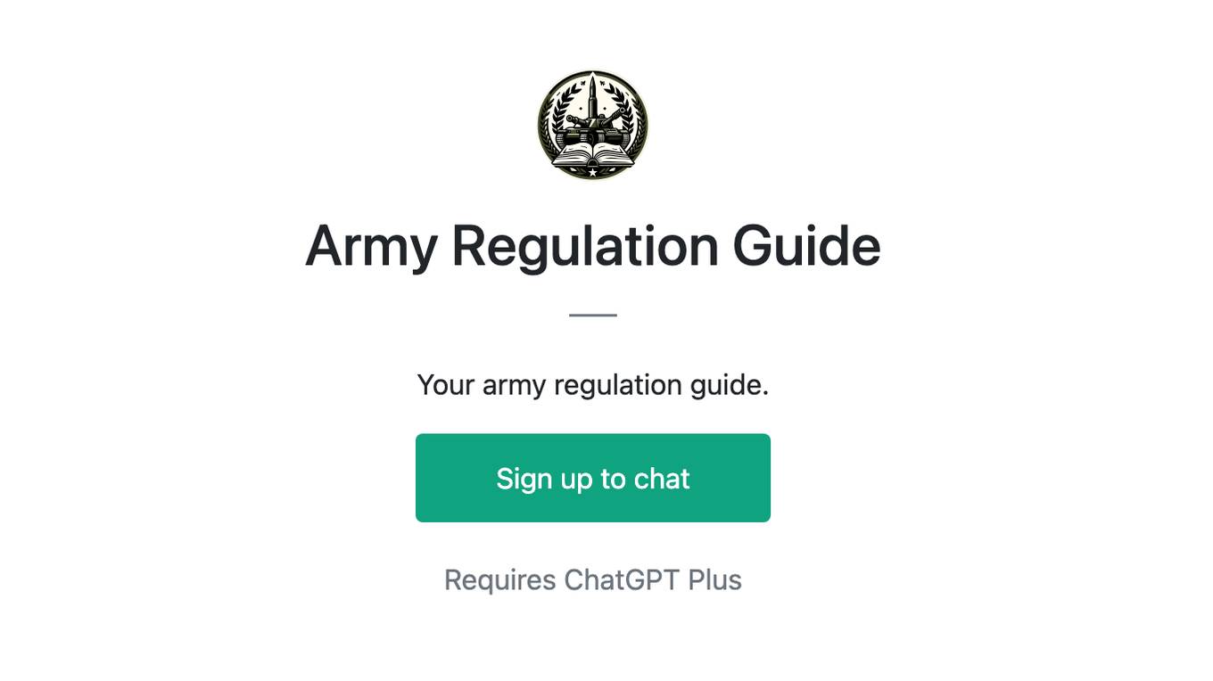 Army Regulation Guide Screenshot