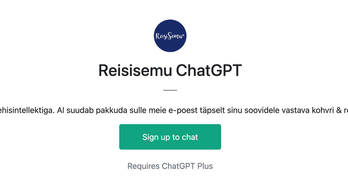 Reisisemu ChatGPT Screenshot