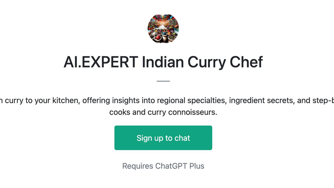 AI.EXPERT Indian Curry Chef Screenshot