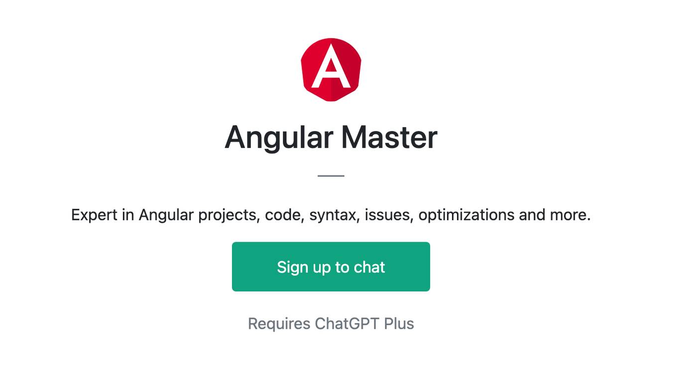 Angular Master Screenshot