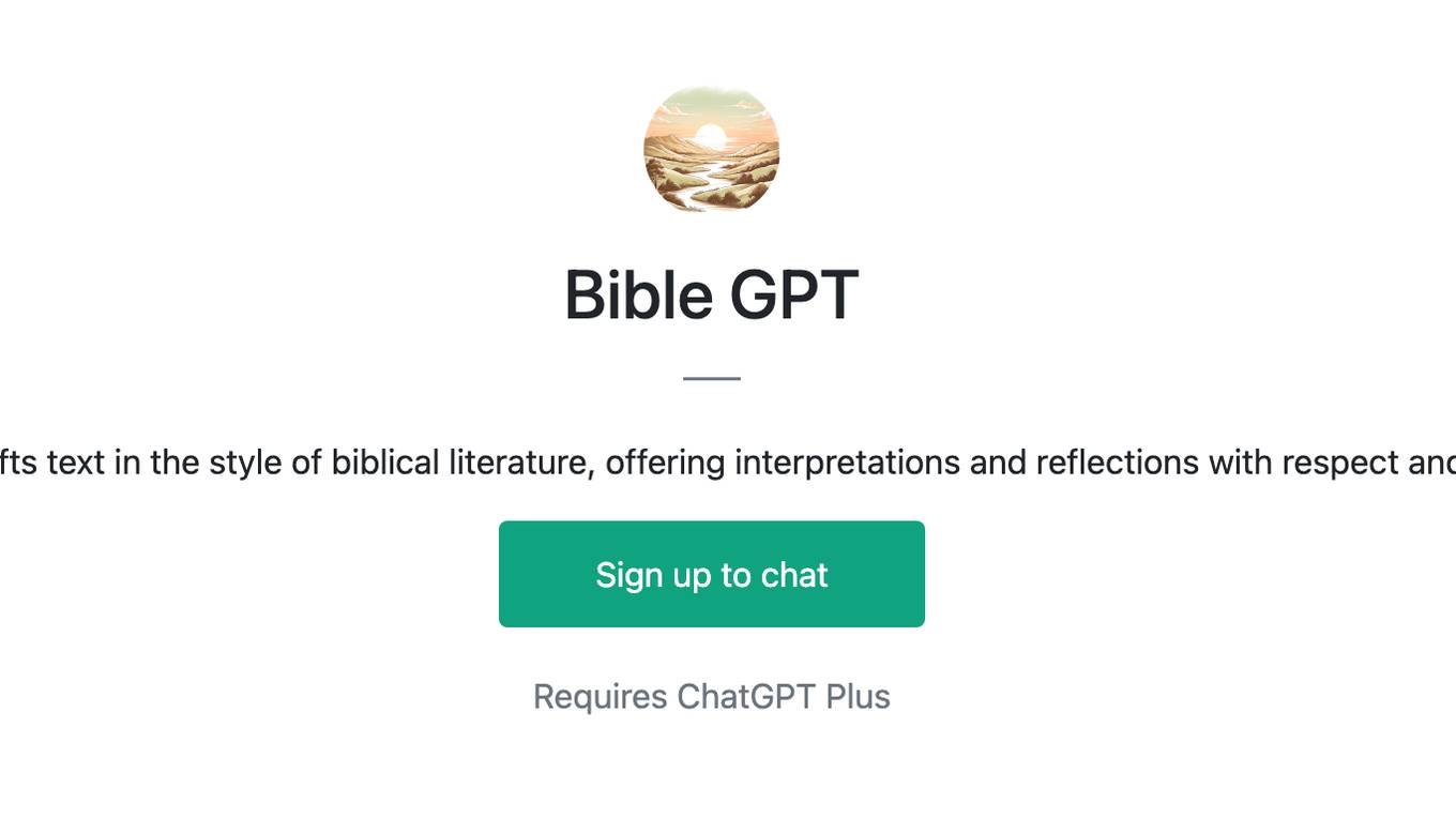 Bible GPT Screenshot