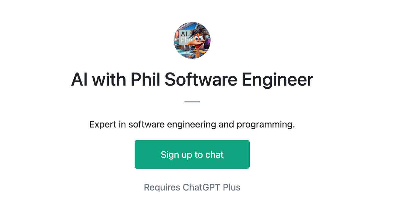 AI with Phil Software Engineer Screenshot