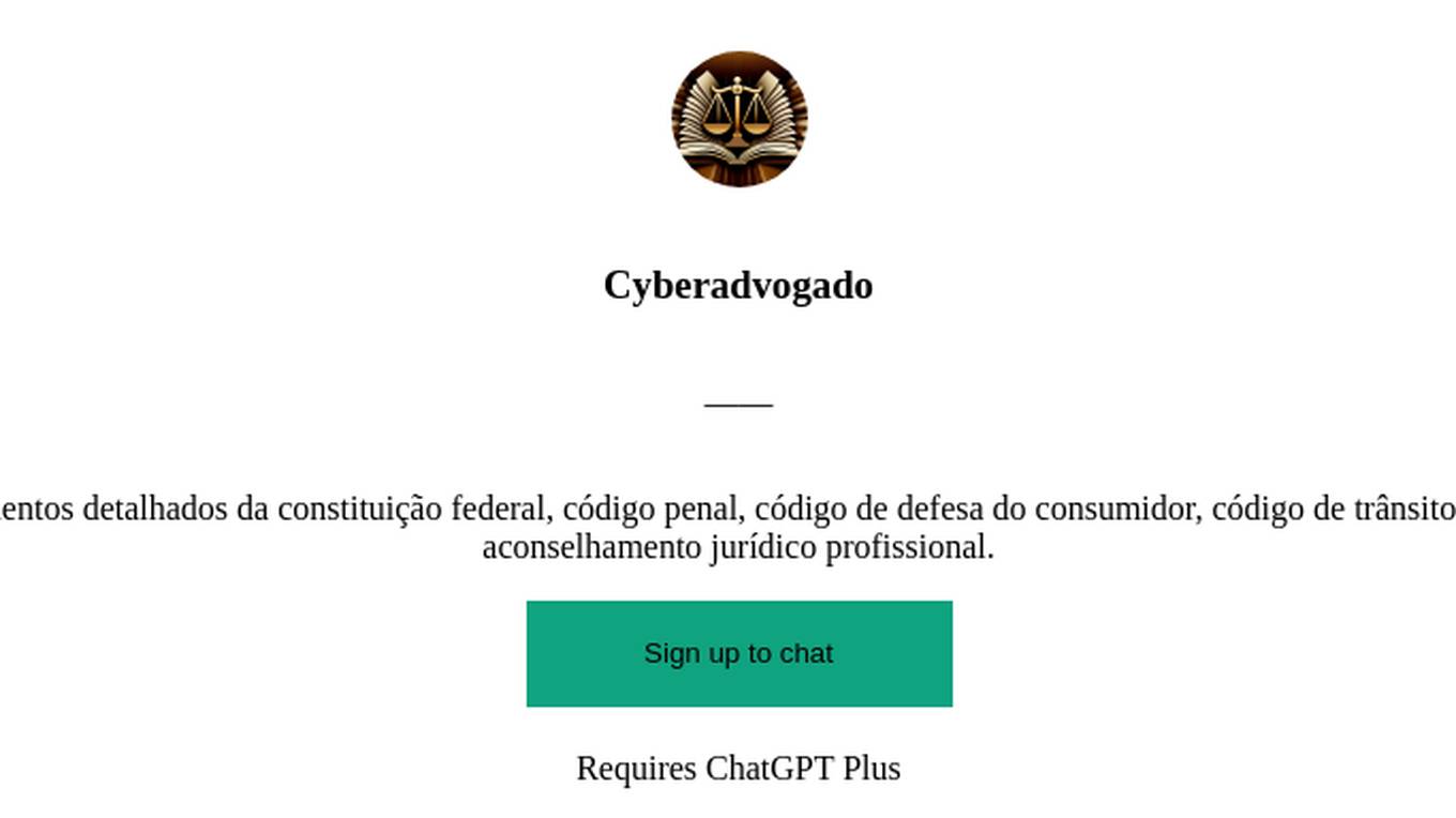 Cyberadvogado Screenshot