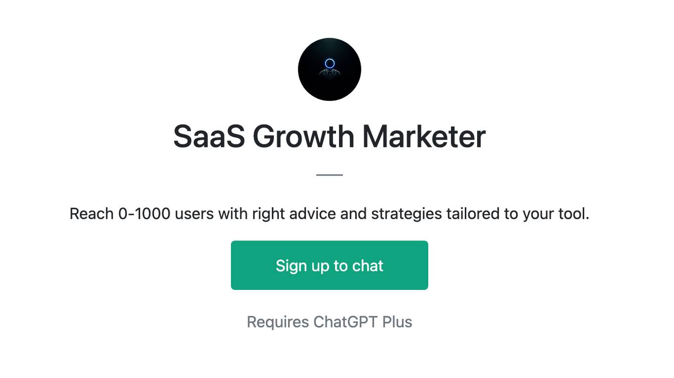 SaaS Growth Marketer Screenshot