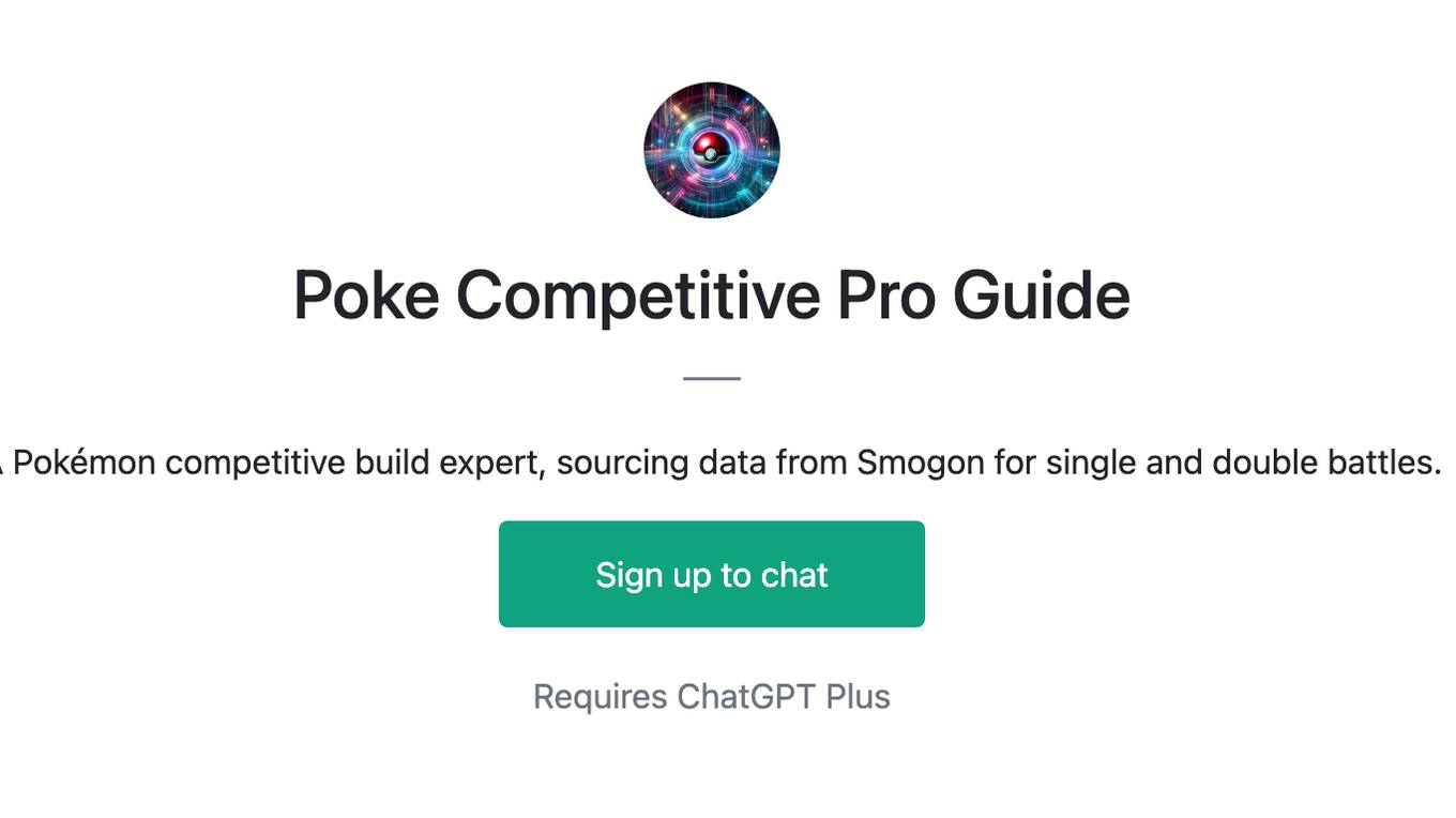 Poke Competitive Pro Guide Screenshot