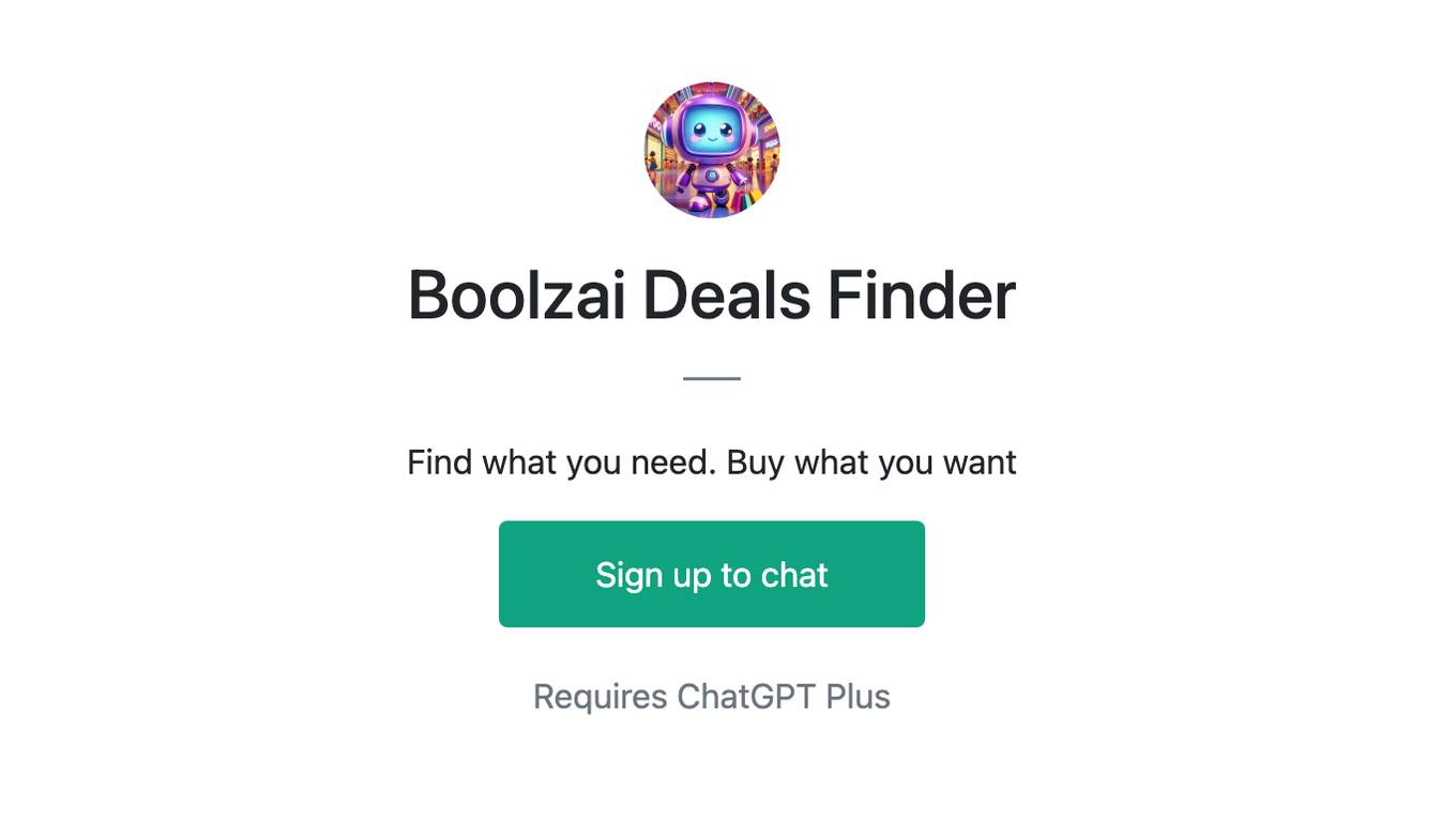 Boolzai Deals Finder Screenshot