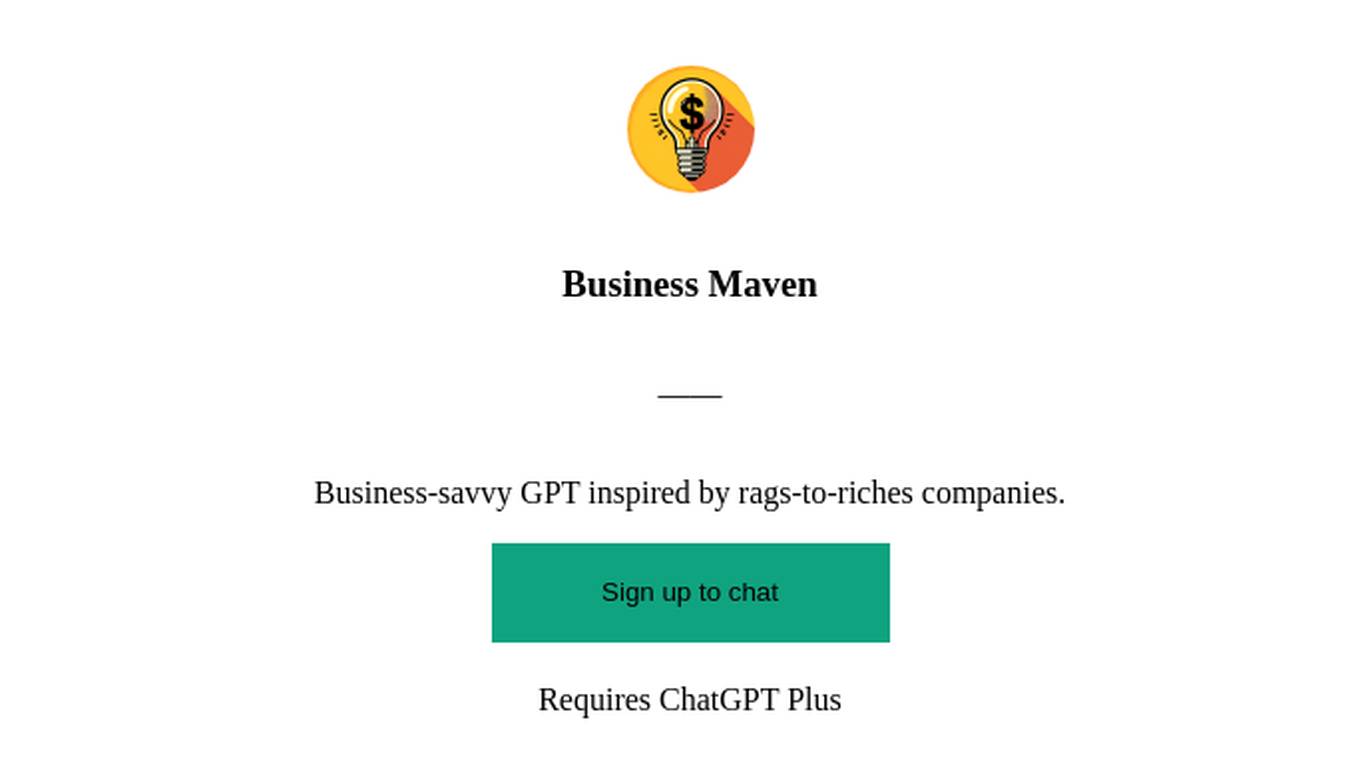 Business Maven Screenshot