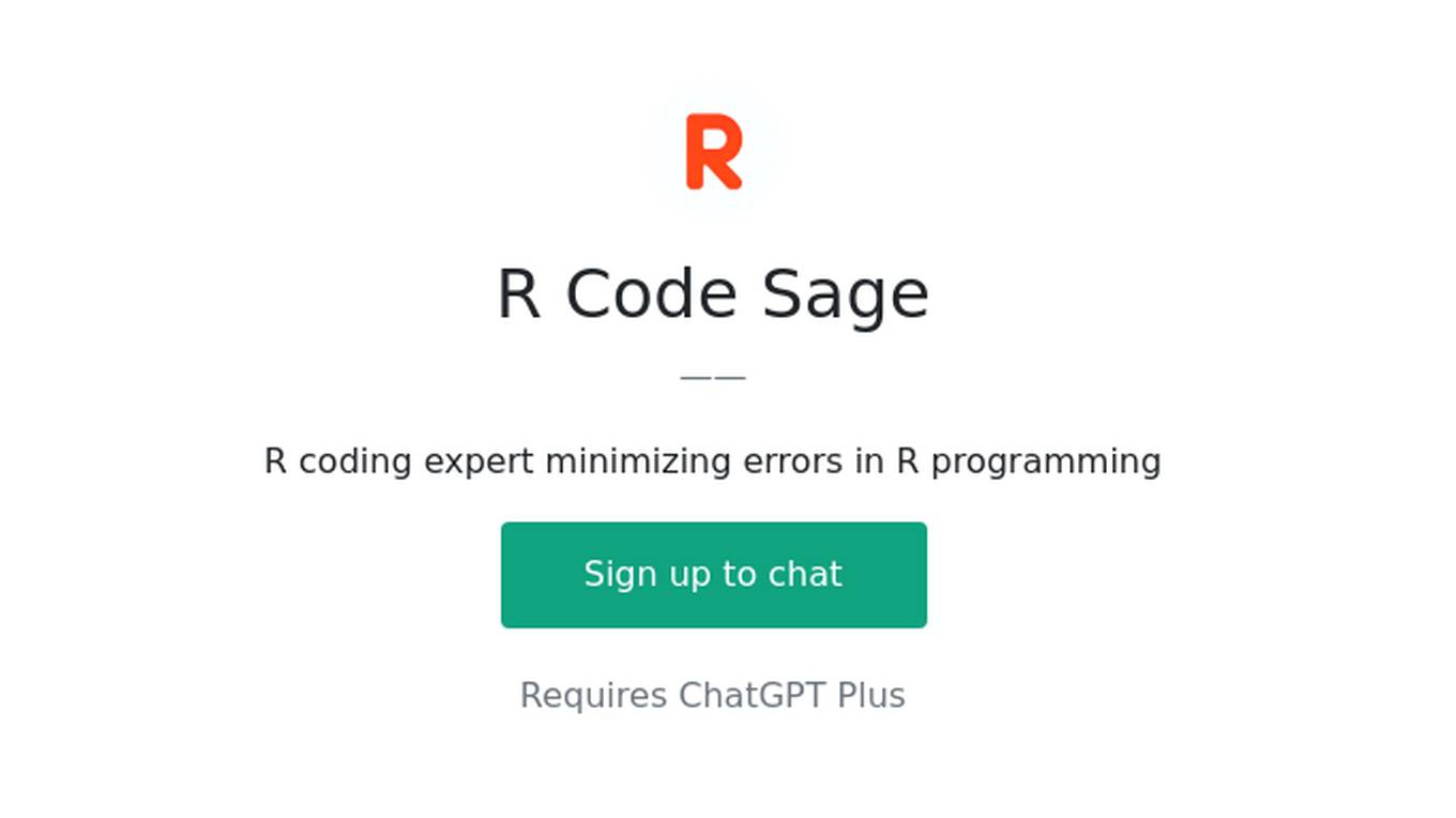 R Code Sage Screenshot