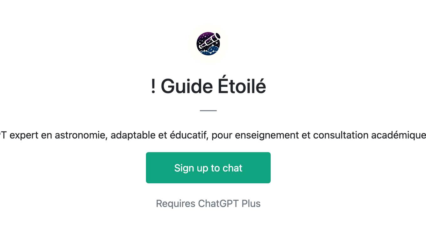 ! Guide Étoilé Screenshot