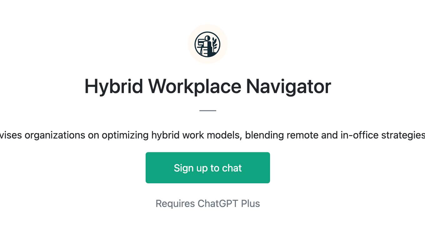 Hybrid Workplace Navigator Screenshot