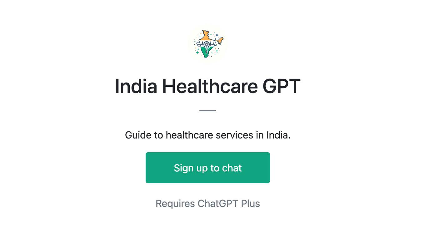 India Healthcare GPT Screenshot