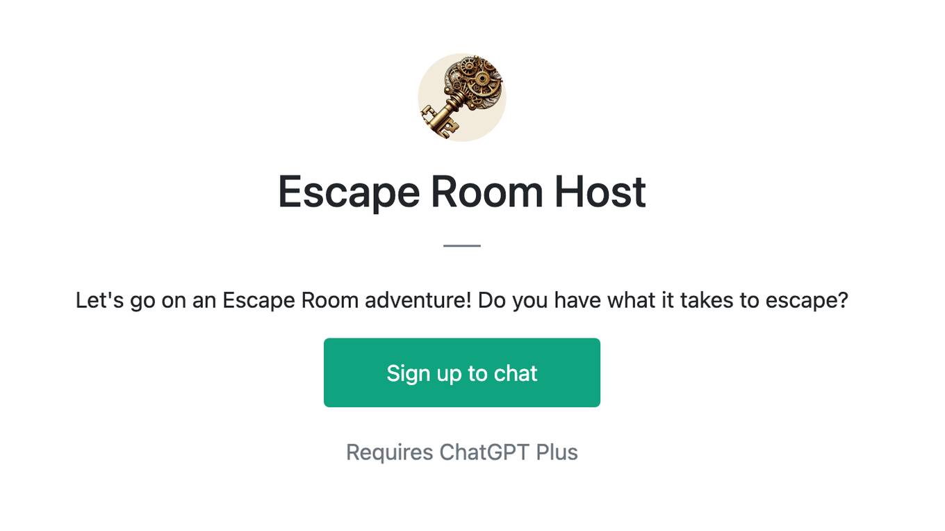 Escape Room Host Screenshot