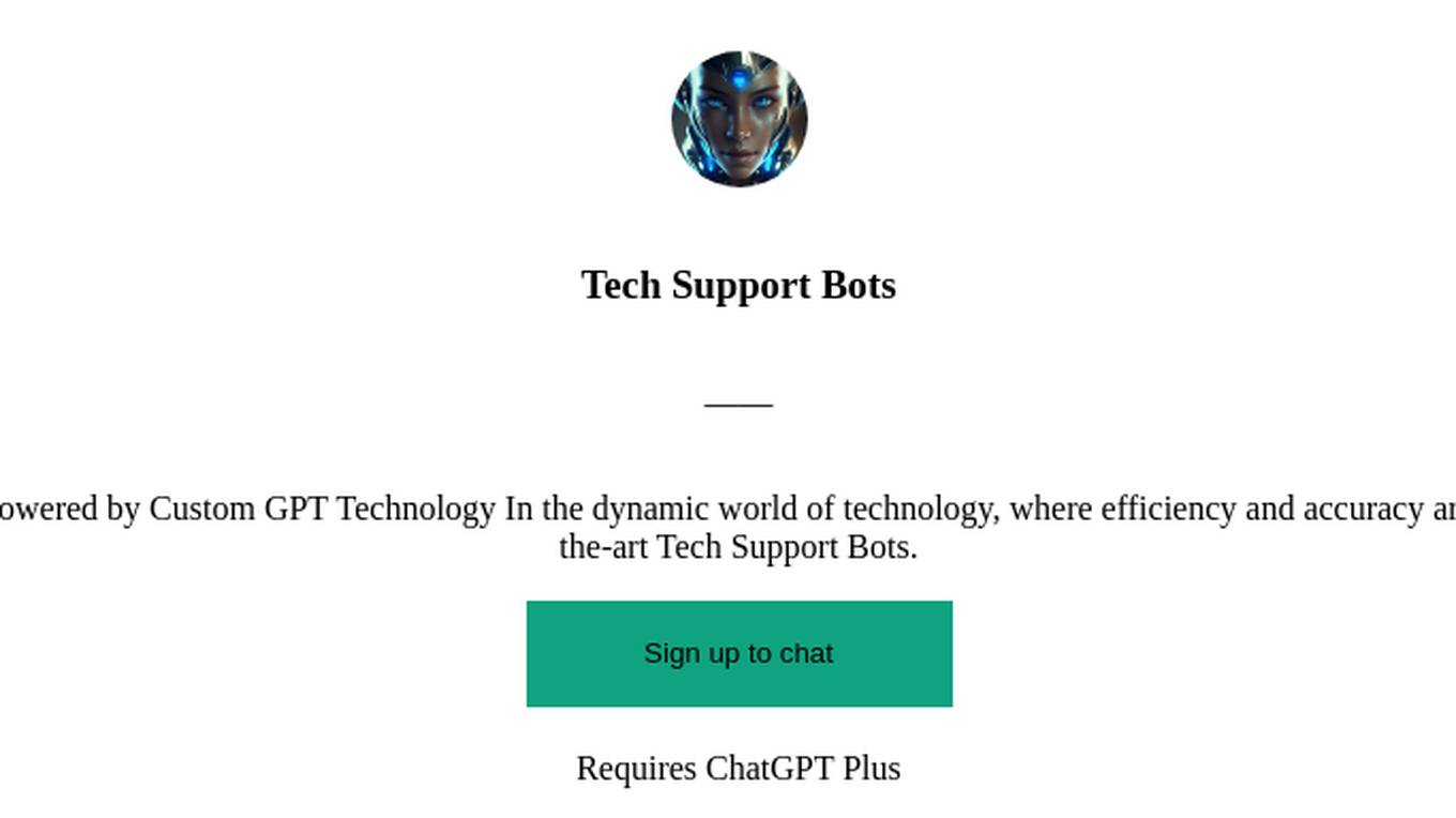 Tech Support Bots Screenshot