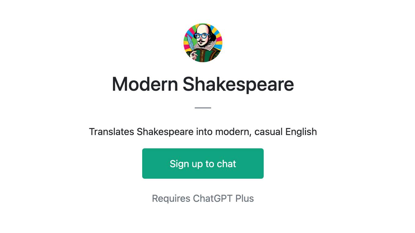 Modern Shakespeare Screenshot