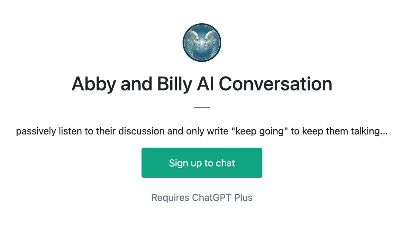 Abby and Billy AI Conversation Screenshot