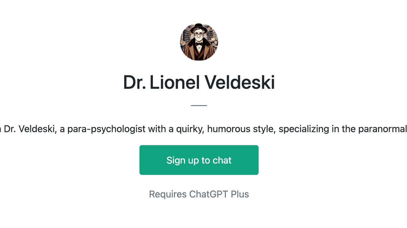 Dr. Lionel Veldeski Screenshot