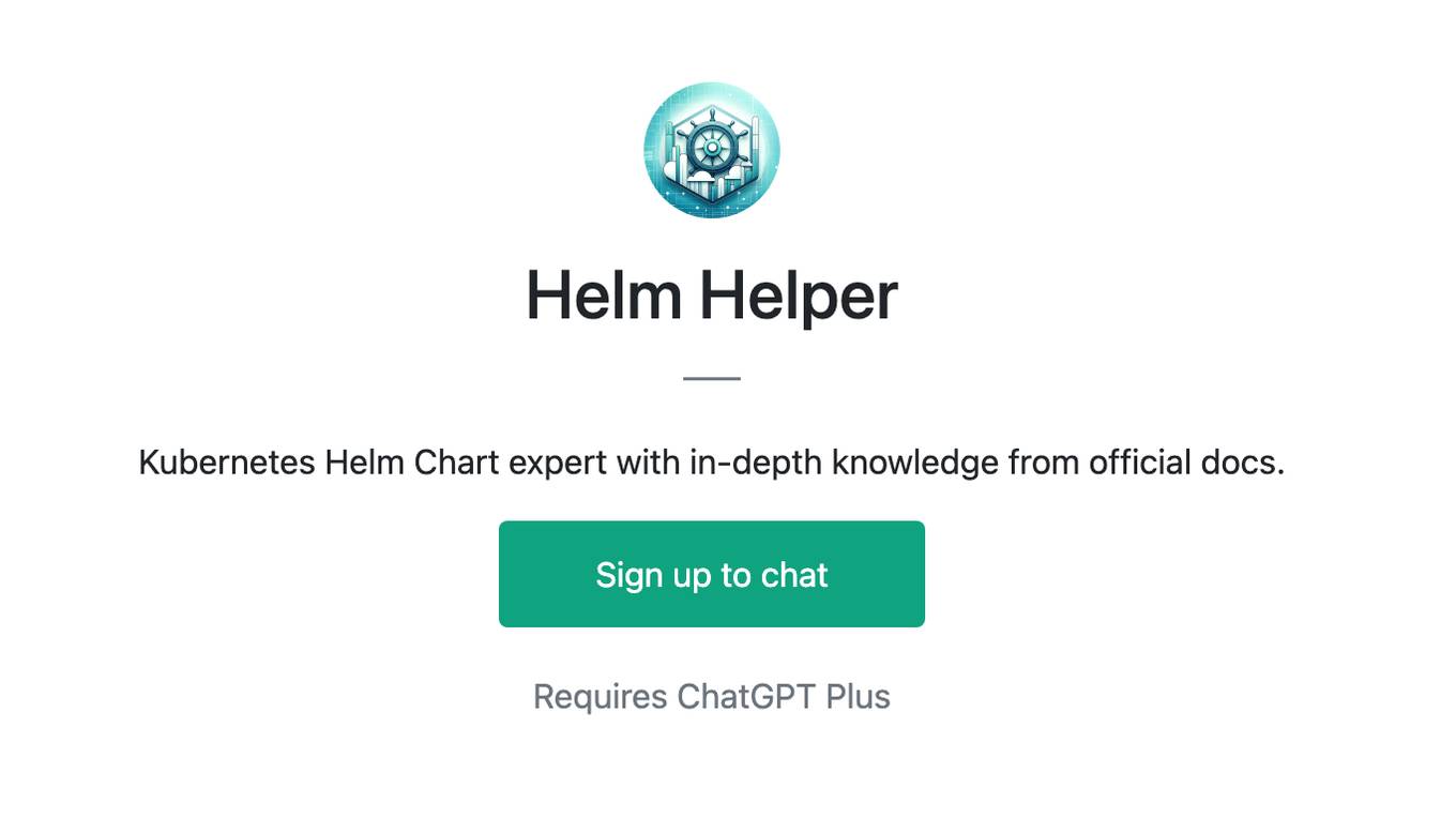 Helm Helper Screenshot