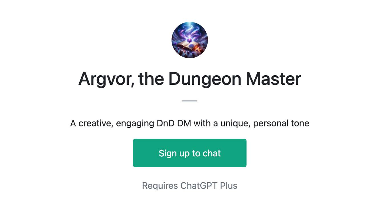 Argvor, the Dungeon Master Screenshot