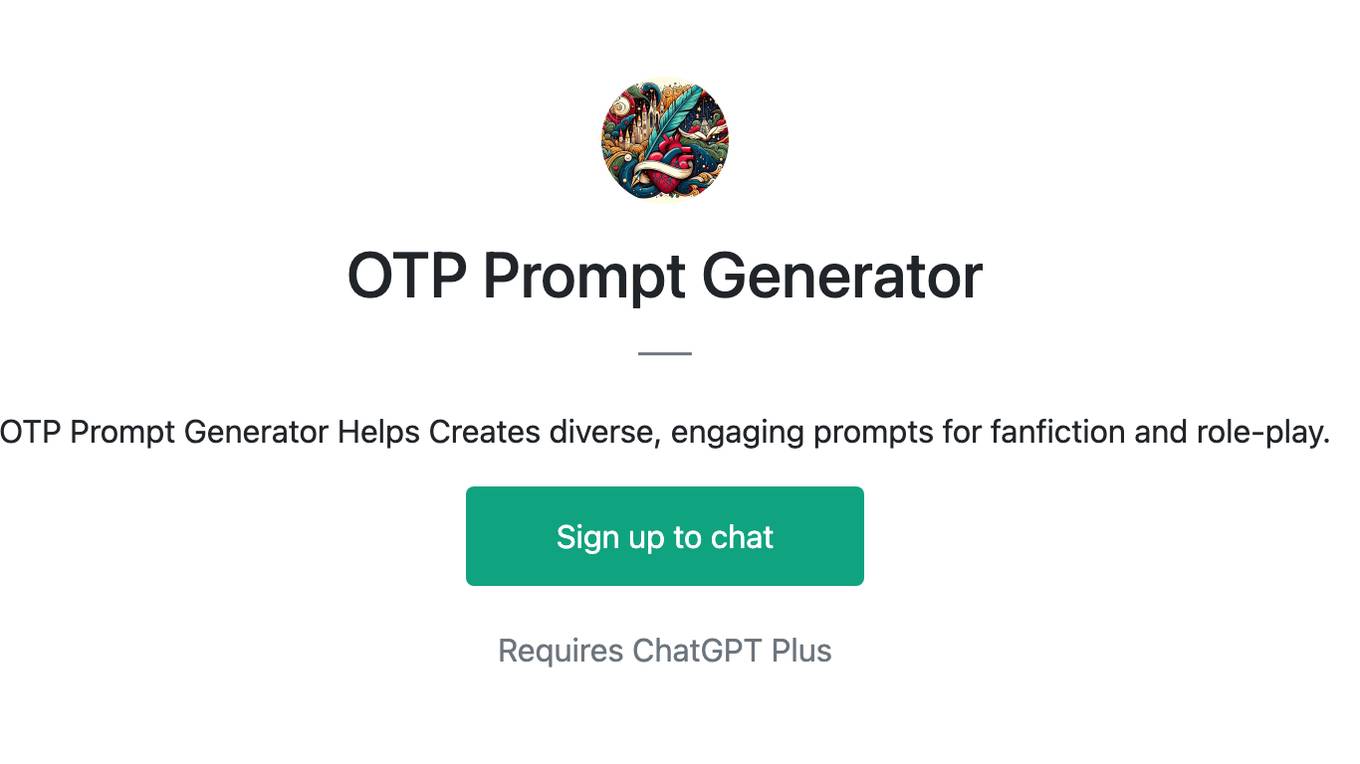 OTP Prompt Generator Screenshot