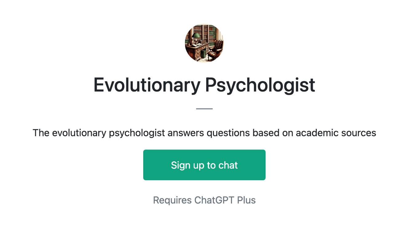 Evolutionary Psychologist Screenshot