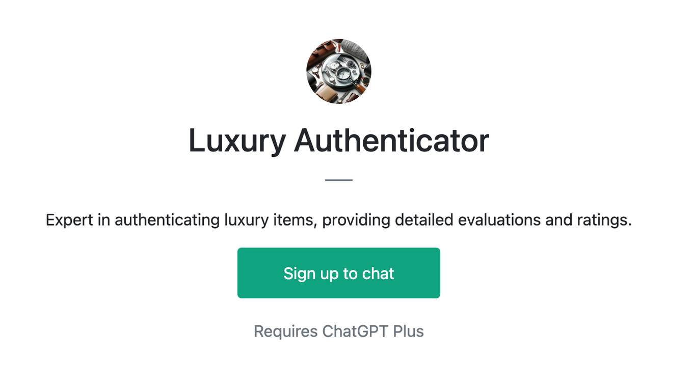 Luxury Authenticator Screenshot