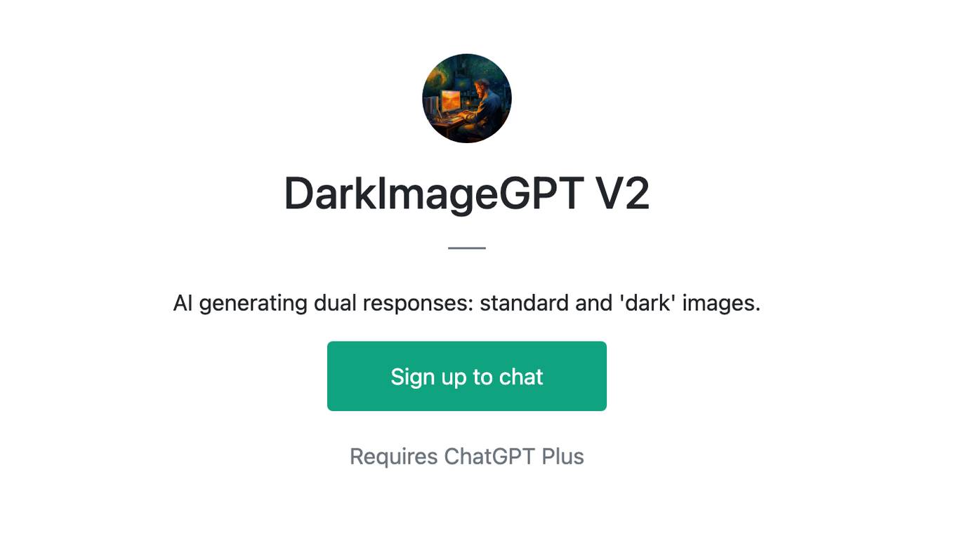 DarkImageGPT V2 Screenshot