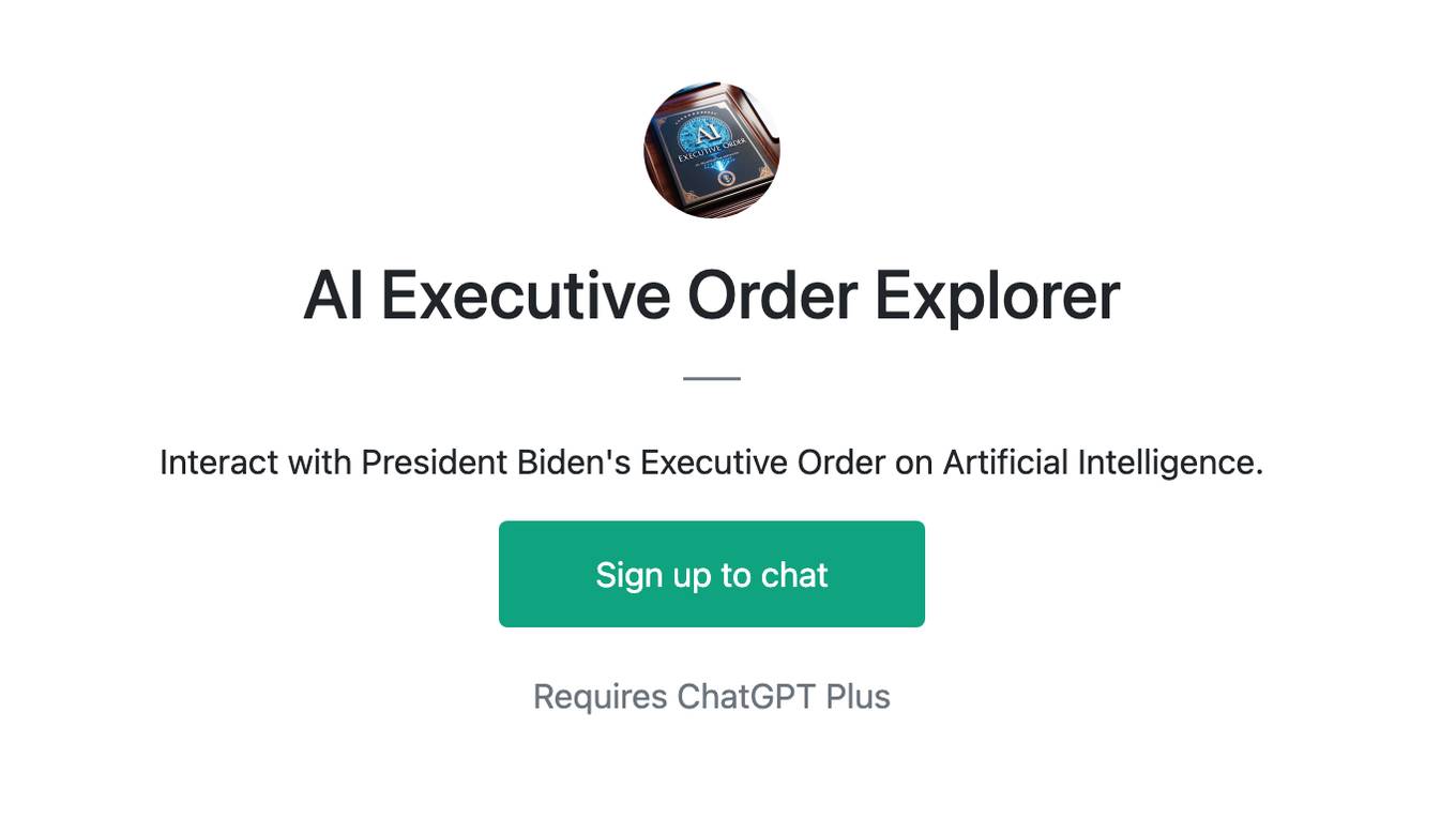 AI Executive Order Explorer Screenshot