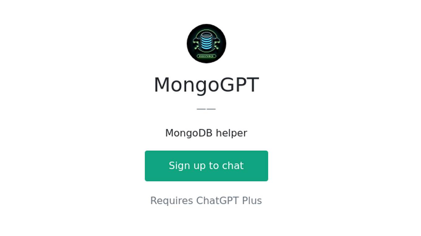 MongoGPT Screenshot