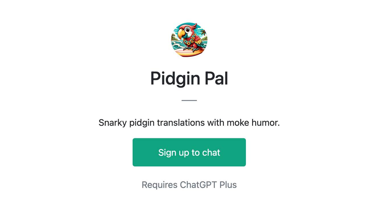 Pidgin Pal Screenshot