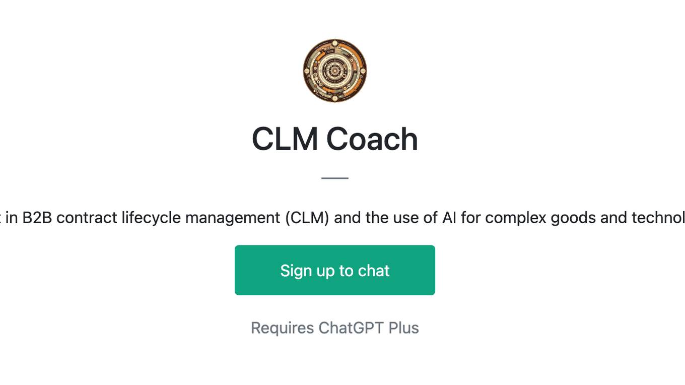 CLM Coach Screenshot