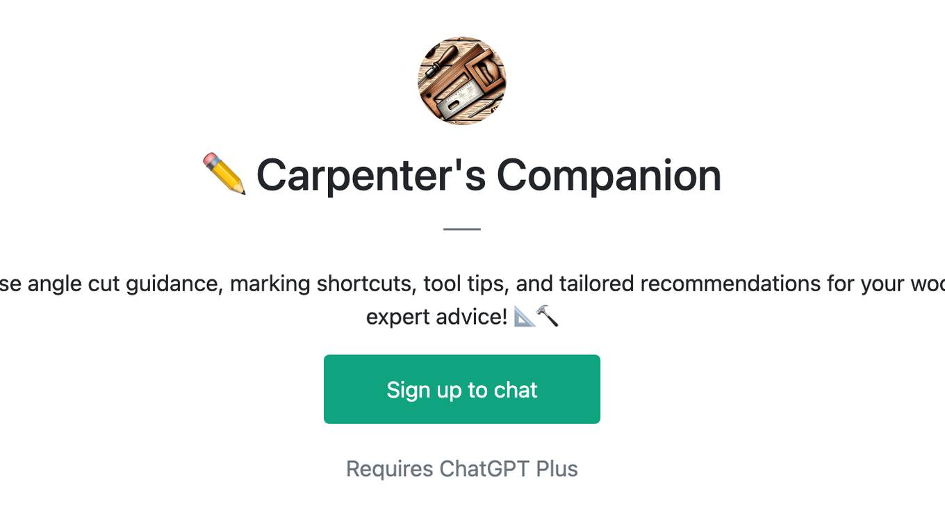 ✏️ Carpenter's Companion Screenshot