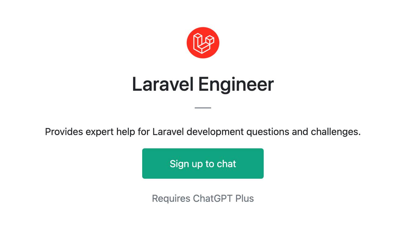 Laravel Engineer Screenshot