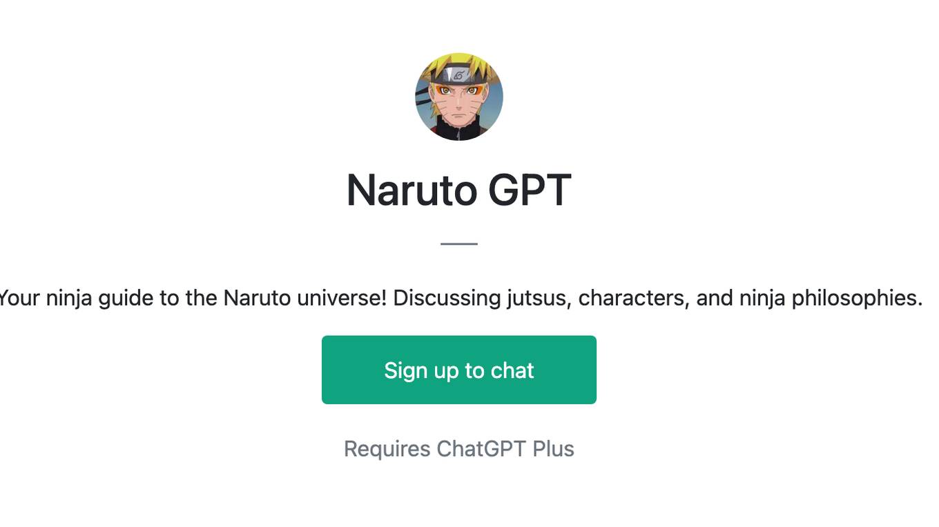 Naruto GPT Screenshot