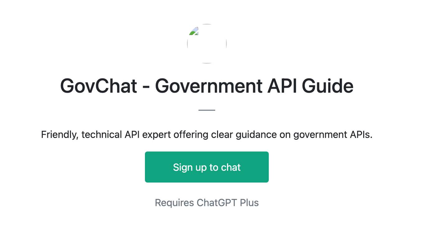 GovChat - Government API Guide Screenshot