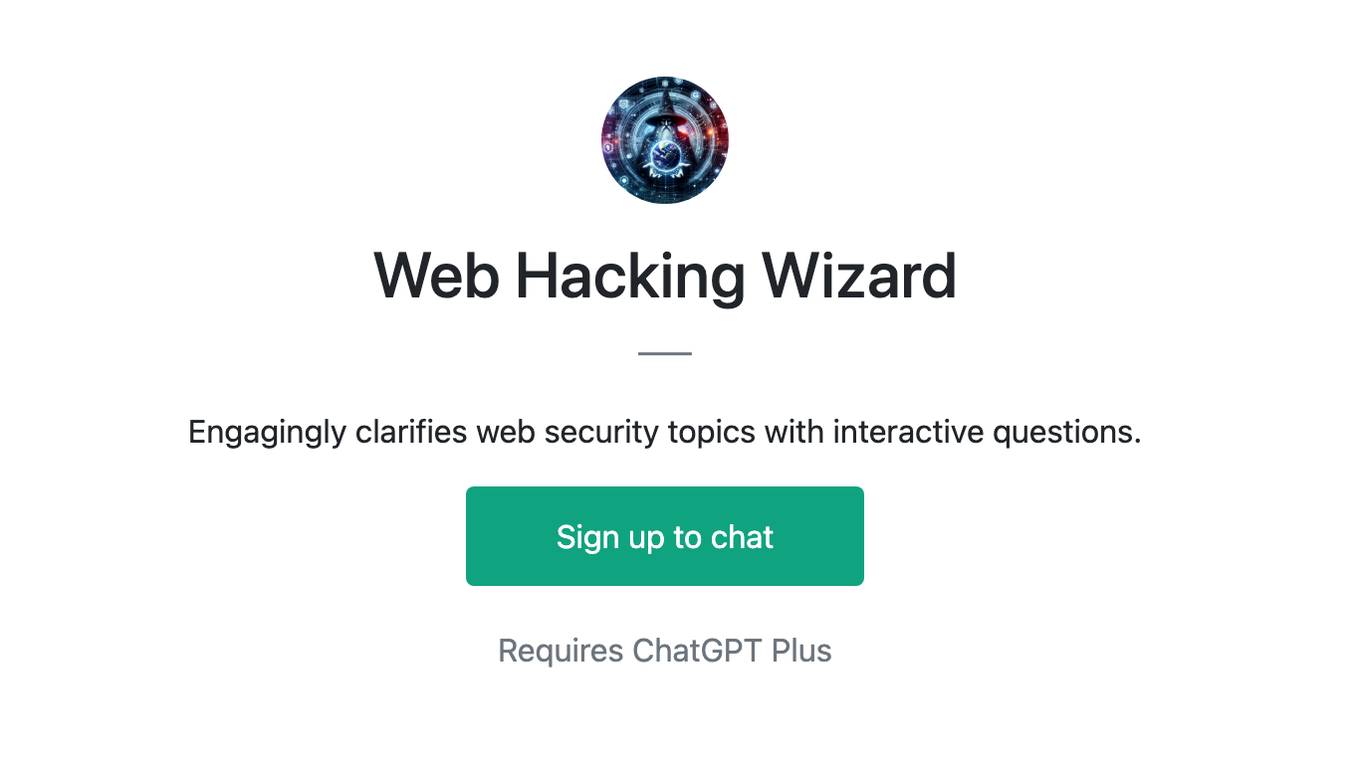 Web Hacking Wizard Screenshot