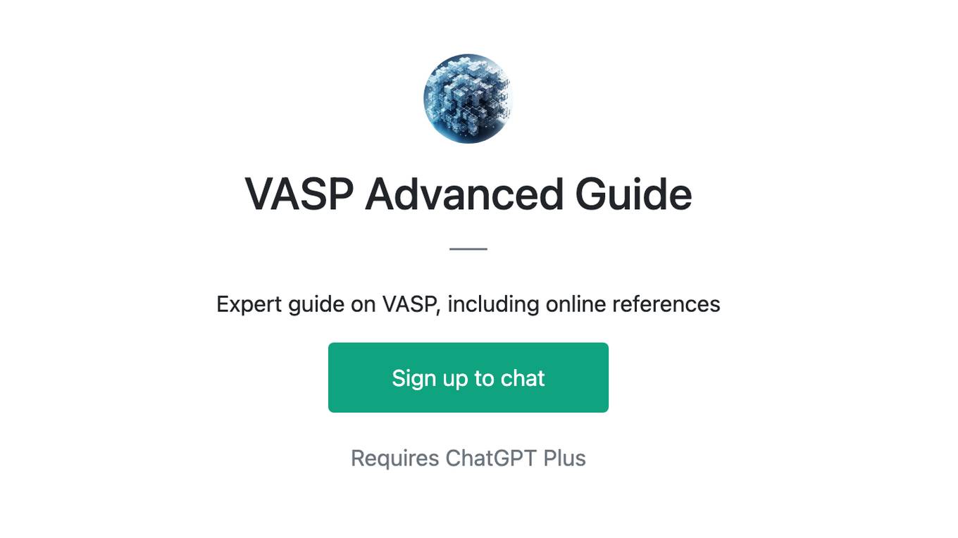 VASP Advanced Guide Screenshot