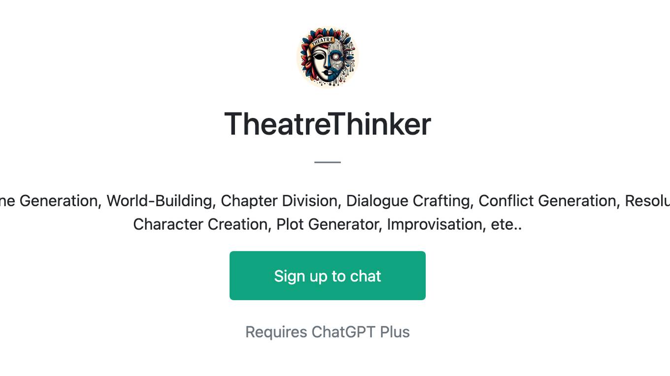 TheatreThinker Screenshot