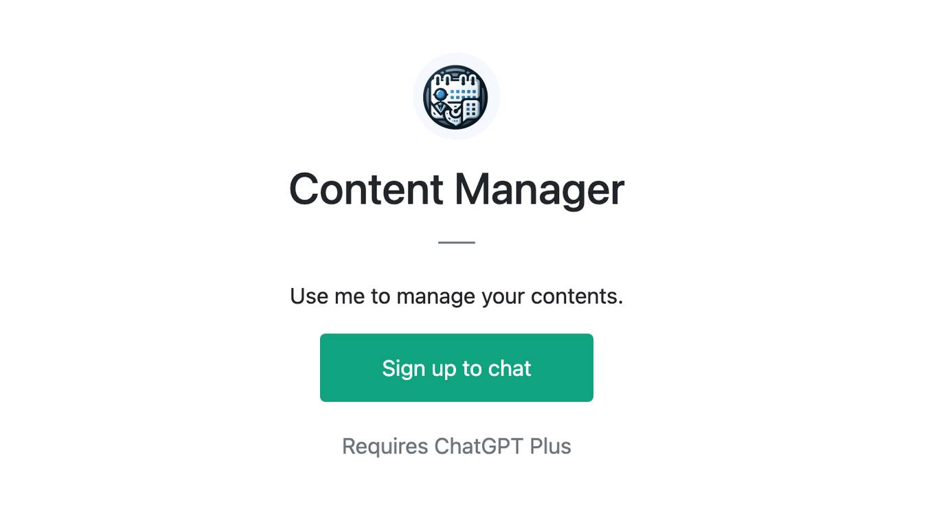 Content Manager Screenshot