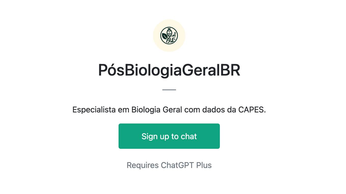 PósBiologiaGeralBR Screenshot