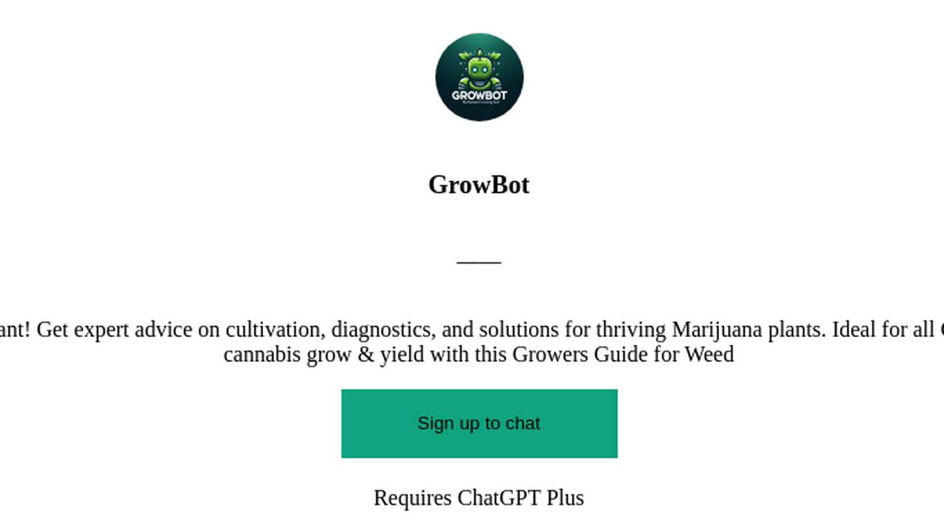 GrowBot Screenshot